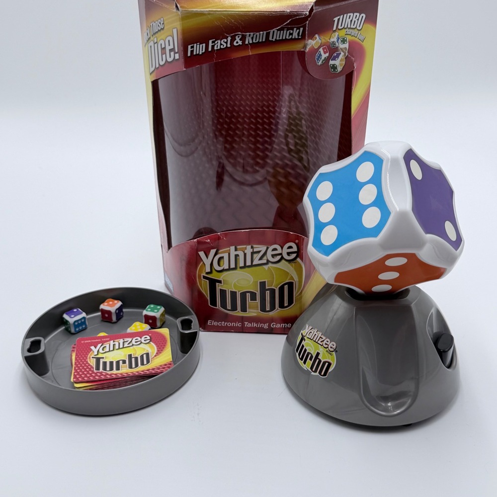 Yahtzee Turbo Electronic Talking Game Hasbro Parker Brothers 2006 44202 Works